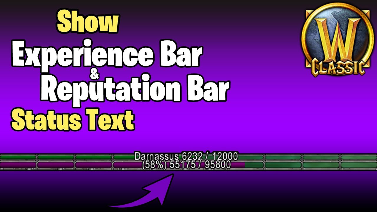 Wow Show Experience Bar